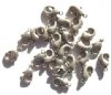 25 10mm Brushed Silver Lobster Claw Clasps